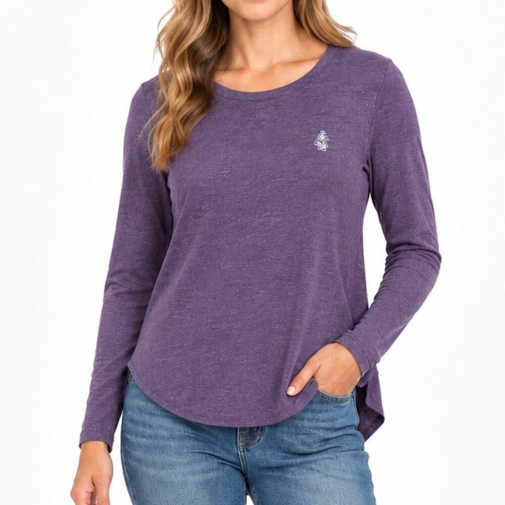 Johnnie-O NWT Chicago Cubs Valerie Long Sleeve Tee Purple Womens Large L MLB